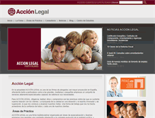 Tablet Screenshot of grupoaccionlegal.com